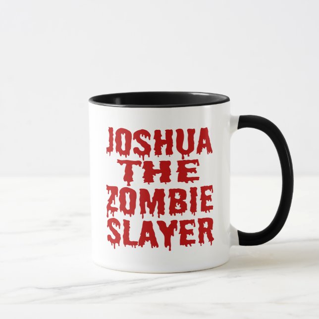 Joshua The Zombie Slayer Mug (Right)