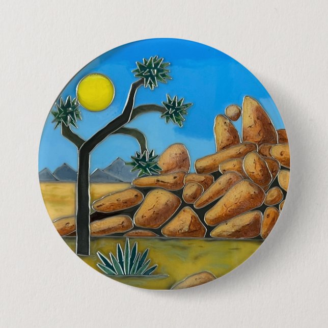 Joshua Tree Adventure Club- Fish Rock Button (Front)