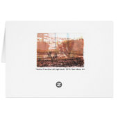 Joshua Tree Art Card Mojave Desert (Back Horizontal)