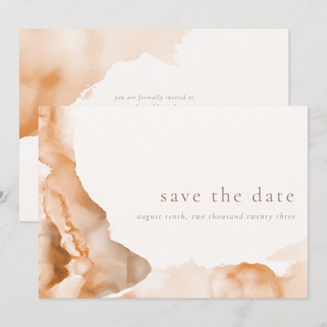 Joshua Tree Bohemian Neutral Save the Date (Front/Back)