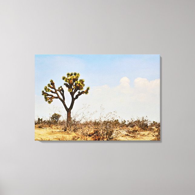 Joshua Tree Cactus Desert Art Print (Front)