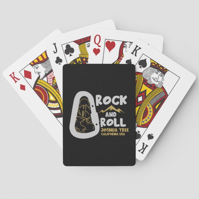 Joshua Tree California Alpinism USA Poker Cards (Back)