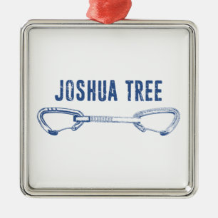 Joshua Tree California Climbing Quickdraw Metal Ornament