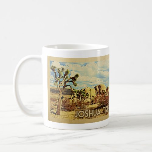 Joshua Tree California Vintage Travel Coffee Mug