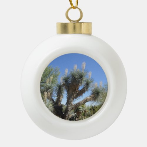 Joshua Tree Ceramic Ball Christmas Ornament