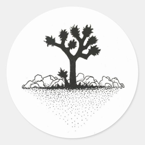 Joshua Tree Classic Round Sticker