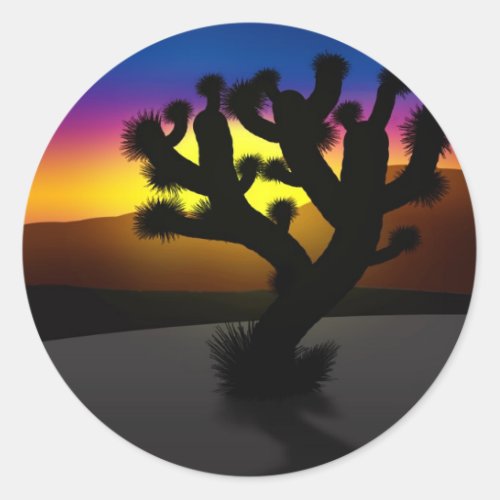 Joshua Tree Classic Round Sticker