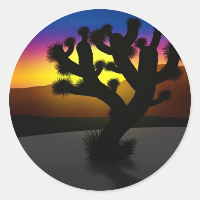 Joshua Tree Classic Round Sticker (Front)