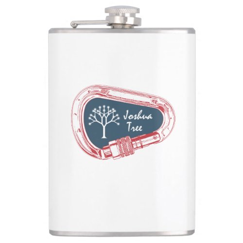 Joshua Tree Climbing Carabiner Hip Flask