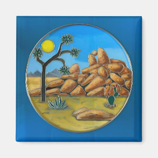 Joshua Tree- Fish Rock Button Magnet