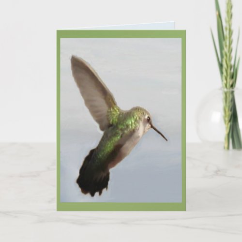 Joshua Tree Hummingbird Blank Inside Card