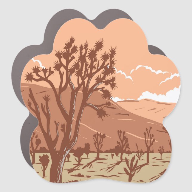 Joshua tree in the Mojave Desert Car Magnet (Front)