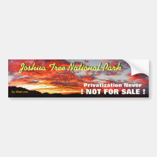 JOSHUA TREE IS PROPERTY OF THE PEOPLE-NOT FOR SALE BUMPER STICKER