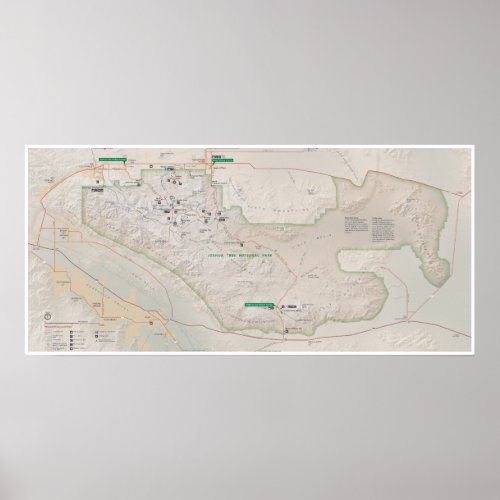 Joshua Tree map poster