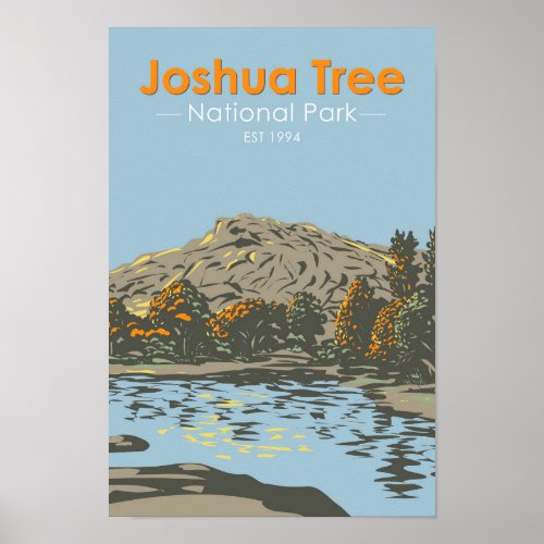 Joshua Tree National Park Barker Dam California Poster