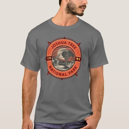 Joshua Tree National Park Bighorn Sheep Compass T_Shirt