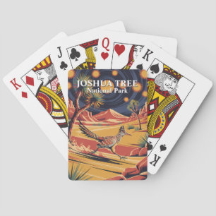 Joshua Tree National Park Bird Modern Poster Style Poker Cards