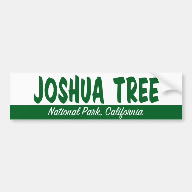 Joshua Tree National Park Bumper Sticker (Front)