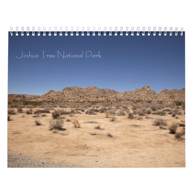 Joshua Tree National Park Calendar (Cover)