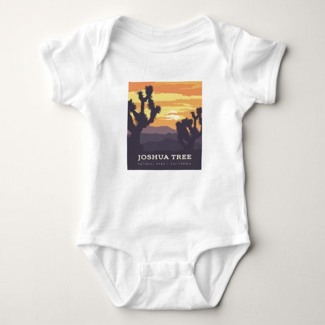 Joshua Tree National Park | California Baby Bodysuit (Front)