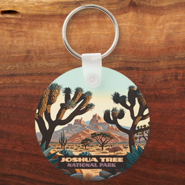 Joshua Tree National Park California Desert  Keychain (Front)