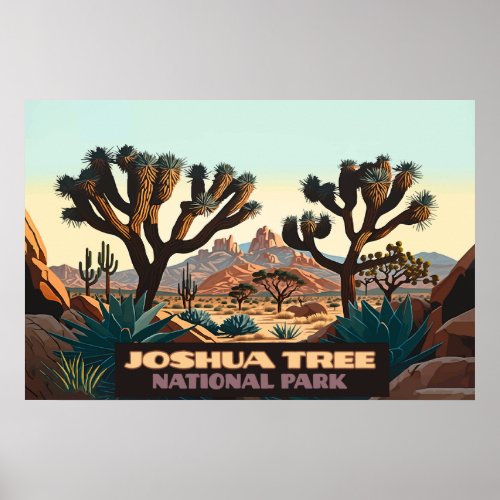 Joshua Tree National Park California Desert  Poster