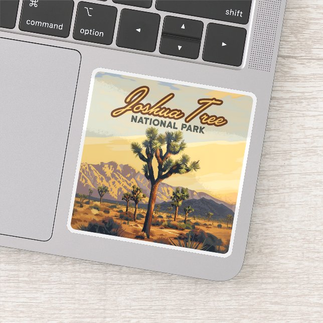 Joshua Tree National Park California Desert  Sticker (Detail)