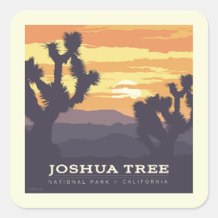 Joshua Tree National Park California Square Sticker