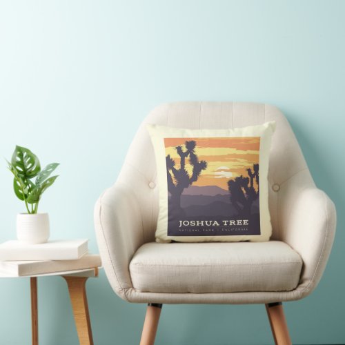 Joshua Tree National Park  California Throw Pillow