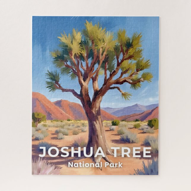 Joshua Tree National Park California Travel Art Jigsaw Puzzle (Vertical)