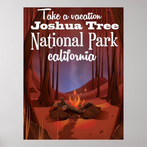 Joshua Tree National Park California travel Poster