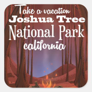 Joshua Tree National Park, California travel Square Sticker