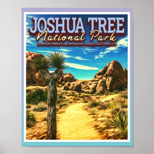 JOSHUA TREE NATIONAL PARK _ CALIFORNIA US POSTER
