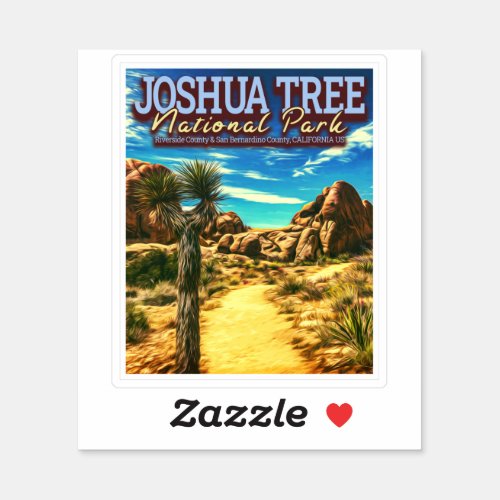 JOSHUA TREE NATIONAL PARK _ CALIFORNIA US STICKER