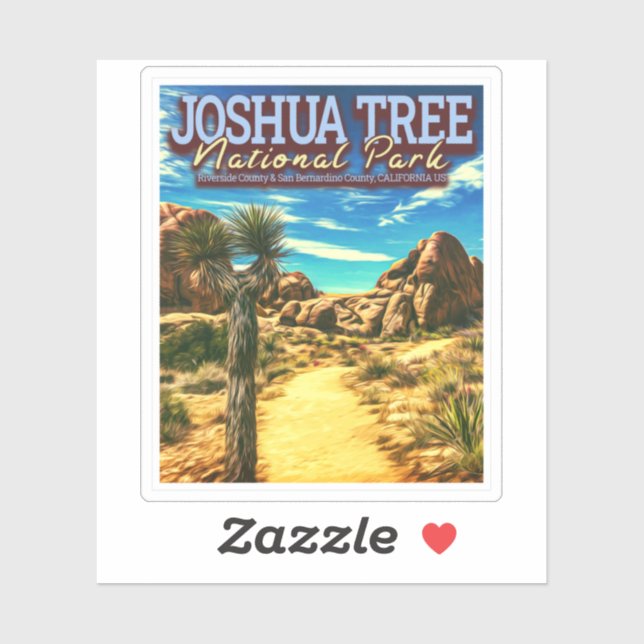 JOSHUA TREE NATIONAL PARK - CALIFORNIA US STICKER (Sheet)