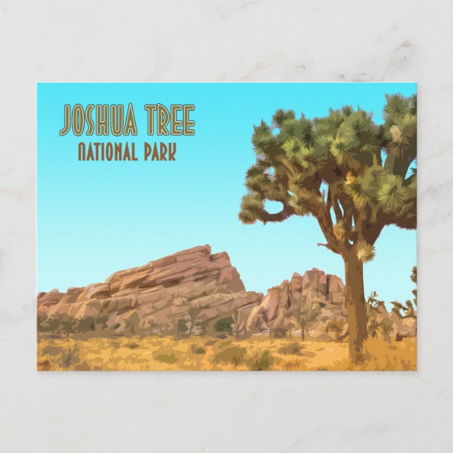 Joshua Tree National Park California Vintage Postcard (Front)