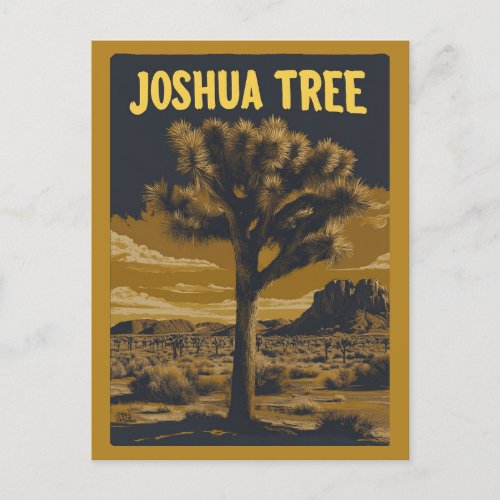 Joshua Tree National Park California Vintage Postcard