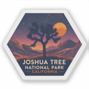 Joshua Tree National Park California Vintage Sticker