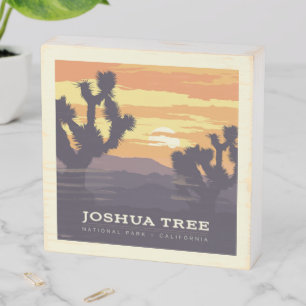 Joshua Tree National Park California Wooden Box Sign
