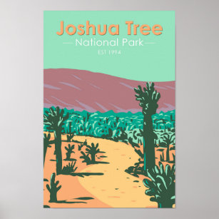 Joshua Tree National Park Cholla Cactus Garden Poster