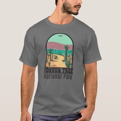 Joshua Tree National Park Cholla Cactus Garden T_Shirt