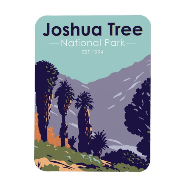 Joshua Tree National Park Cottonwood Springs Oasis Magnet (Vertical)