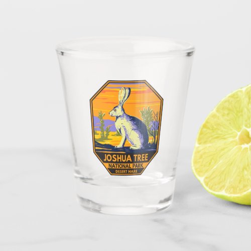 Joshua Tree National Park Desert Hare Vintage Shot Glass