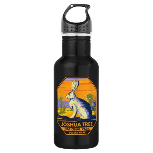 Joshua Tree National Park Desert Hare Vintage  Stainless Steel Water Bottle