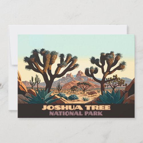 Joshua Tree National Park Desert  Invitation