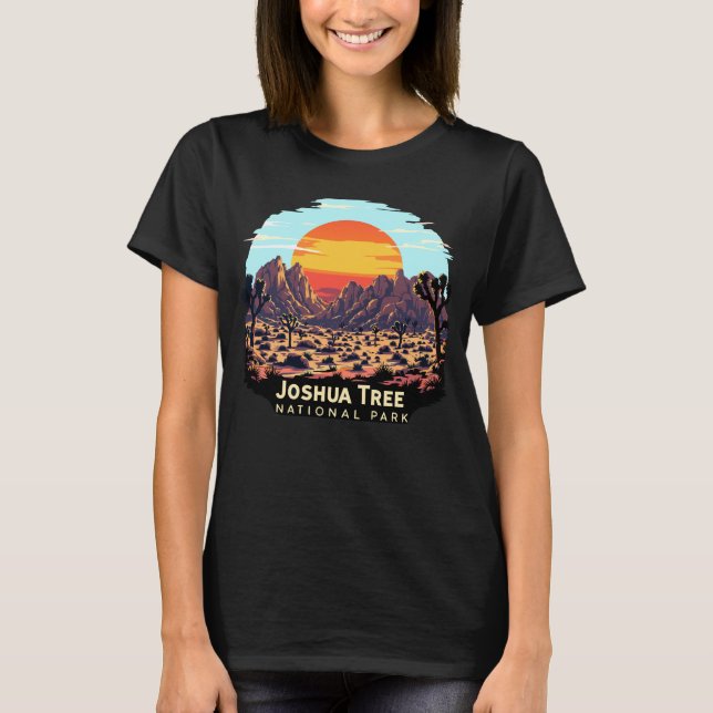 Joshua Tree National Park Desert Sunset T-Shirt (Front)