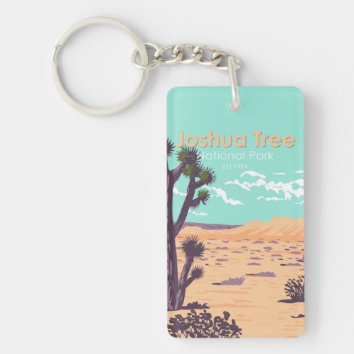 Joshua Tree National Park Double Sided Vintage Keychain