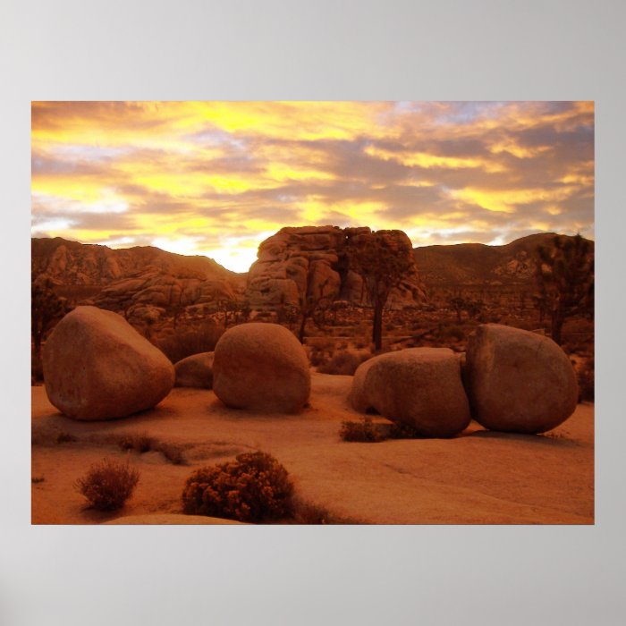 Joshua Tree National Park   Four Rocks Posters