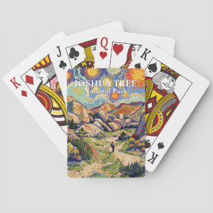 Joshua Tree National Park Hiking Vintage Van Gogh Poker Cards
