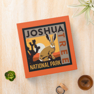 Joshua Tree National Park Jackrabbit 3 Ring Binder